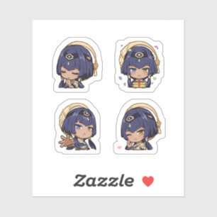 Candace Genshin Impact 4er Stickerbogen Aufkleber