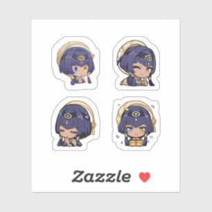 Candace Genshin Impact 4er Stickerbogen Extra  Aufkleber