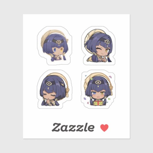 Candace Genshin Impact 4er Stickerbogen Extra Aufkleber (Blatt)