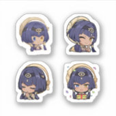 Candace Genshin Impact 4er Stickerbogen Extra Aufkleber (Vorderseite)