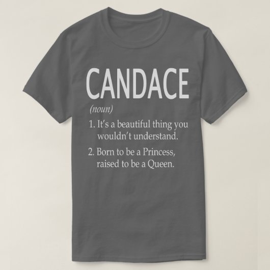 Candace Name Gift T-Shirt (Design vorne)