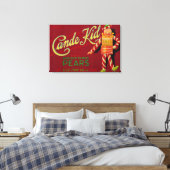 Cande Kid Pear Crate LabelMedford, OR Leinwanddruck (Insitu (Schlafzimmer))