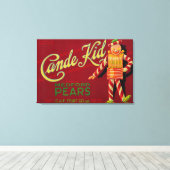 Cande Kid Pear Crate LabelMedford, OR Leinwanddruck (Insitu (Holzboden))