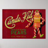 Cande Kid Pear Crate LabelMedford, OR Poster (Vorne)