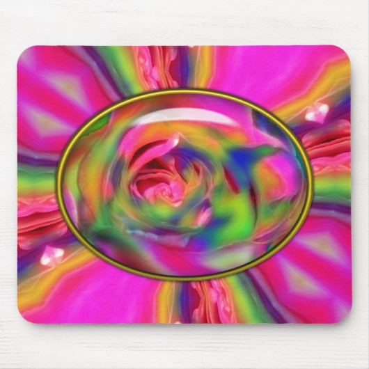 Canded Rose Petals-Computer Mousepad (Vorne)