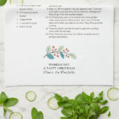 Canded Swedish Nuts Holiday Recipe Kitchen Handtuc Geschirrtuch (Gefaltet)