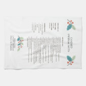 Canded Swedish Nuts Holiday Recipe Kitchen Handtuc Geschirrtuch (Horizontal)