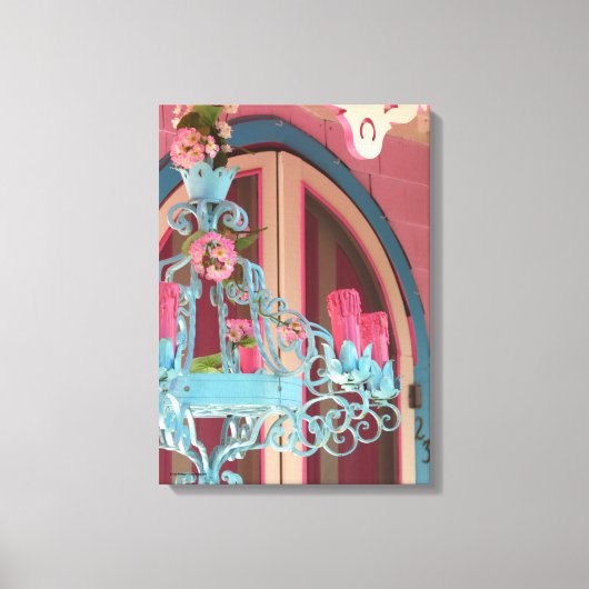 Candelabra und Pink - Martha's Weinberg Leinwanddruck (Vorderseite)