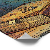 Candelabra und Rose Stillleben Poster (Ecke)