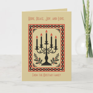 Candelabrum-Ornamentales keltisches Knotenmuster s Karte