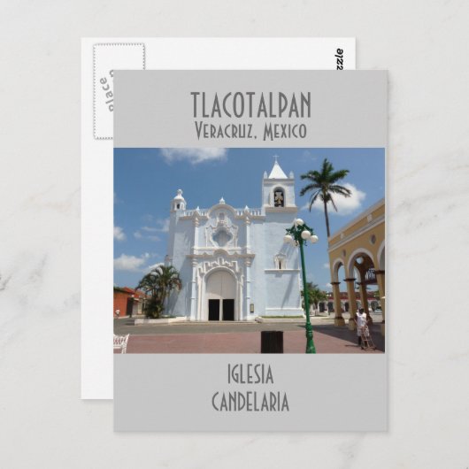 Candelaria Church-Tlacotalpan, Veracruz Postkarte (Vorne/Hinten)