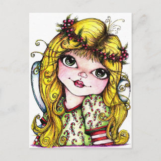 Candi Cane Fairy Postkarte