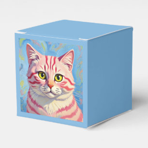 „Candice“ Eine kirschgestreifte Mystik – Katzenpor Geschenkschachtel