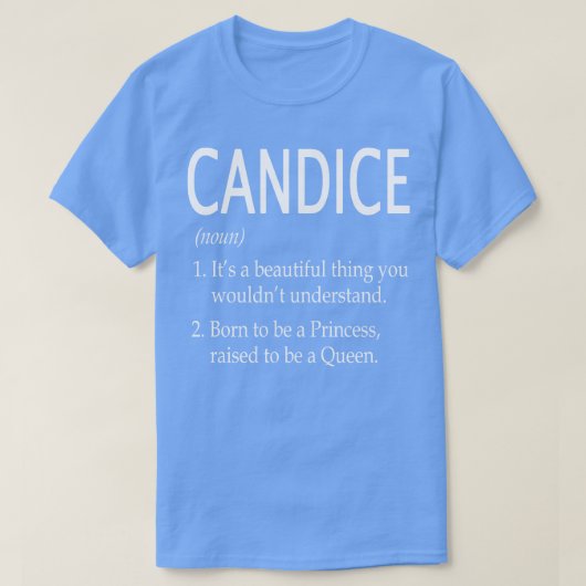 Candice Name Gift T-Shirt (Design vorne)
