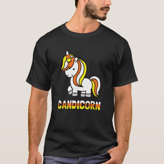 Candicorn Fun Halloween Unicorn T-Shirt (Vorderseite)