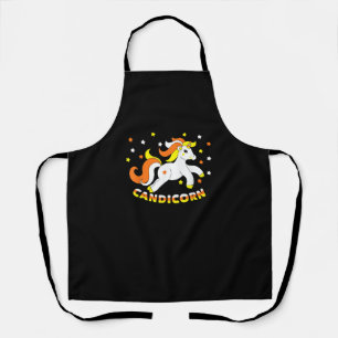 Candicorn Niedlich Unicorn Halloween Candy Corn Fu Schürze