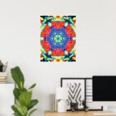 Candid Kinetic Collage Kaleidoscope Poster (Heimbüro)