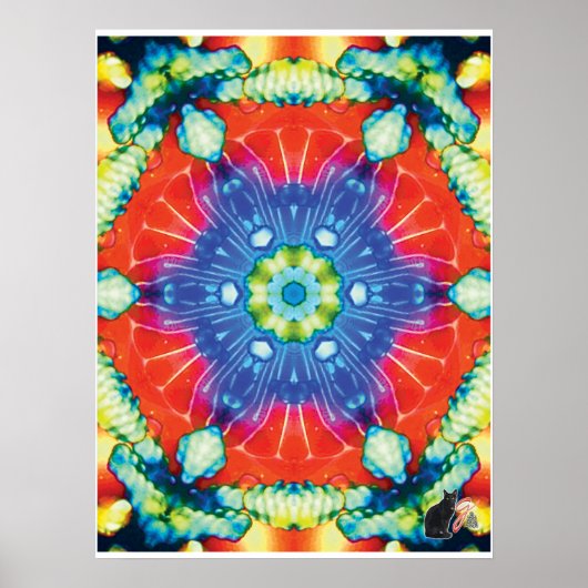 Candid Kinetic Collage Kaleidoscope Poster (Vorne)