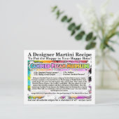 Candid Pecan Mudslide Martini Rezept Postcard Postkarte (Stehend Vorderseite)