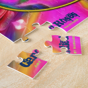 Candid Rose Petals-JIGSAW PUZZLE