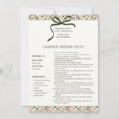 Candid Swedish Nuts Recipe Personalisiert Feiertagskarte (Vorderseite)