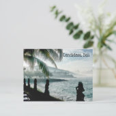 Candidasa Beach, Bali Feiertagspostkarte (Stehend Vorderseite)