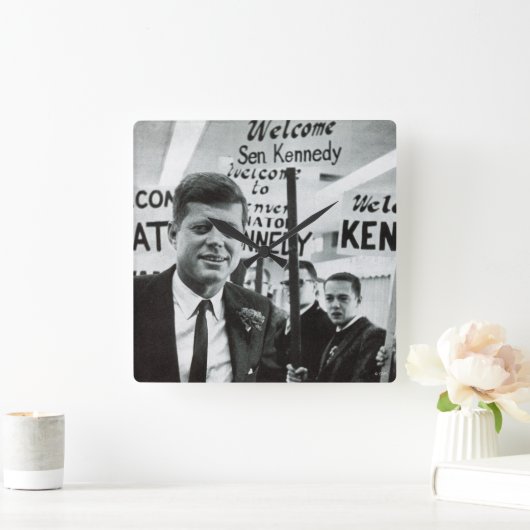 Candidate Kennedy Quadratische Wanduhr (Zuhause)