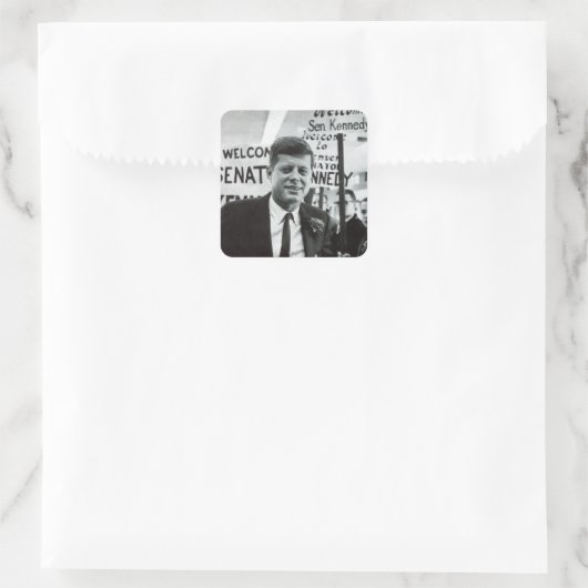 Candidate Kennedy Quadratischer Aufkleber (Tasche)