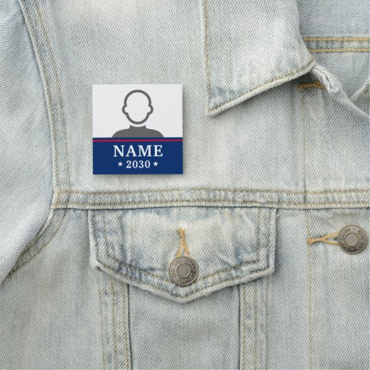 Candidate name political election campaign photo namensschild (Beispiel)