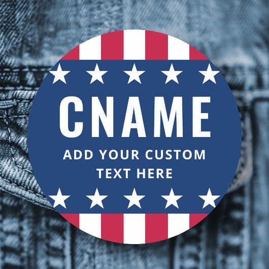 Candidate name slogan political election campaign namensschild