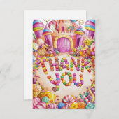 Candies Candyland danke Karte (Vorne/Hinten)