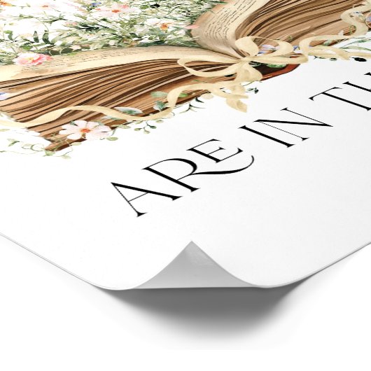 Candies Game New Chapter Book Theme Wildblume Poster (Ecke)