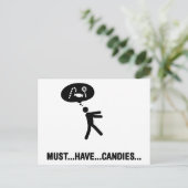 Candies Lover Postkarte (Stehend Vorderseite)