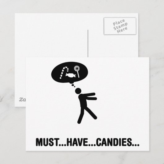 Candies Lover Postkarte (Vorne/Hinten)