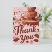 Candies Niedlich Chocolate Dankeschön Karte (Stehend Vorderseite)