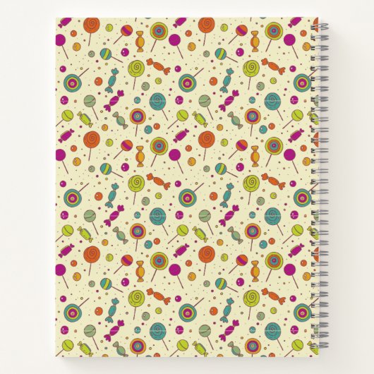 Candies Pattern Notizblock (Rückseite)
