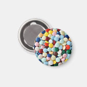 Candies Regenbogen Magnet (Vorderseite/Rückseite)