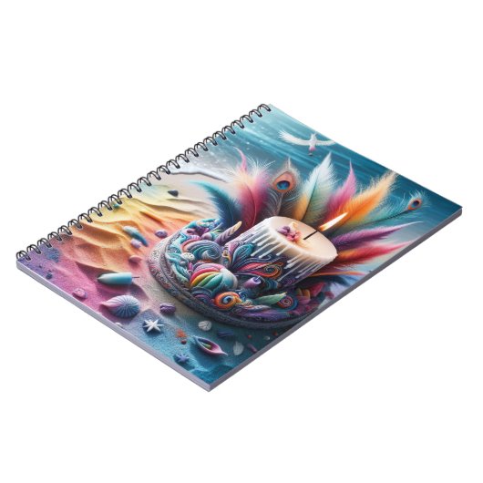 Candle Beach Feather Notizblock (Linke Seite)