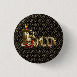 Candle Boo Halloween Button