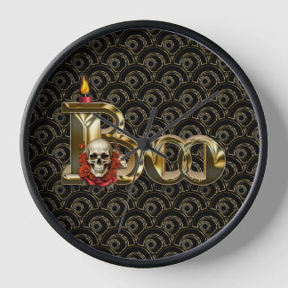 Candle Boo Halloween Wall Clock Uhr