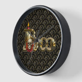 Candle Boo Halloween Wall Clock Uhr (Winkel)