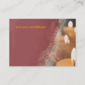 Candle Business Card Chubby Visitenkarte (Rückseite)