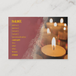 Candle Business Card Chubby Visitenkarte