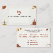 Candle Business Card Visitenkarte (Vorne/Hinten)