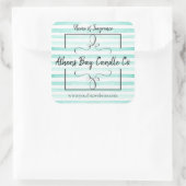 Candle-Business-Label Quadratischer Aufkleber (Tasche)