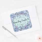 Candle-Business-Label Quadratischer Aufkleber (Umschlag)