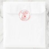 Candle Candle Candle Label Runder Aufkleber (Tasche)