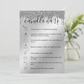 Candle Care Card Dankeschön Karte Hinzufügen Ihres (Stehend Vorderseite)