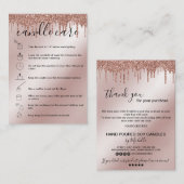 Candle Care Card Dankeschön Karte Hinzufügen Ihres (Vorne/Hinten)