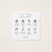 Candle Care Card Dankeschön Karte Instruktionskart (Rückseite)